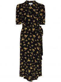 floral-print wrap dress at Farfetch